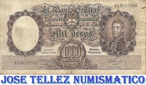 Bottero 2146 $ 1000 Moneda Nacional Tirada Corta B- Palermo