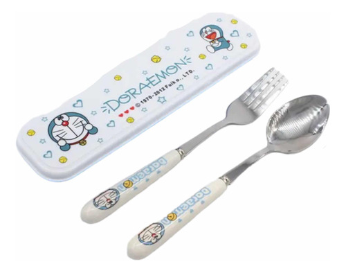 Set Utensilios Cubiertos Doraemon Kawaii Niño Niña Regalo