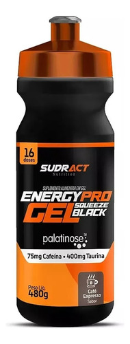 Energy Pro Gel Black Squeeze 480g Sudract- Carb Up