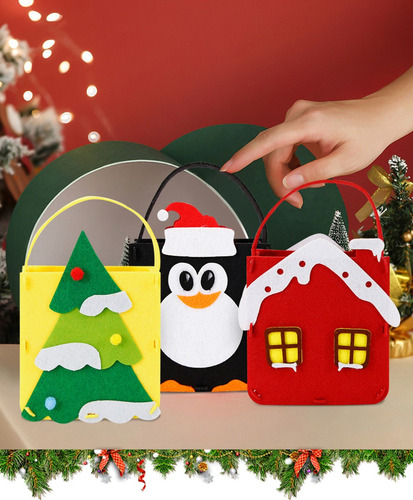 ..bolsa De Regalo De Navidad Diy Bolsa De Navidad×10