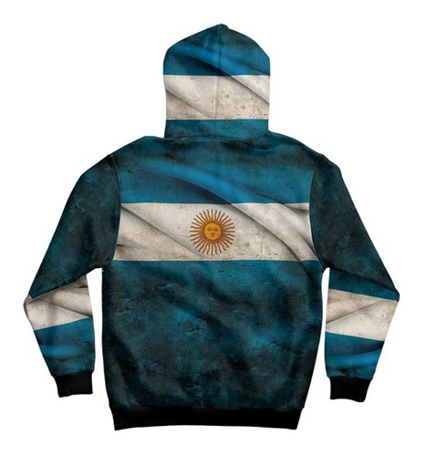 Imagen 2 de 2 de Buzo Hoodie Homenaje Malvinas Argentinas Exocet Mod 3