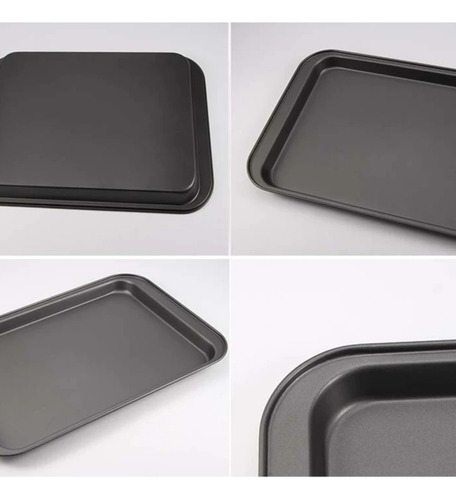 Charola Acero Con Antiadherente Para Hornear Galletas 42x29