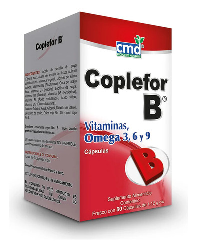 Complejo B Coplefor B Vitaminas 50 Cápsulas Cmd