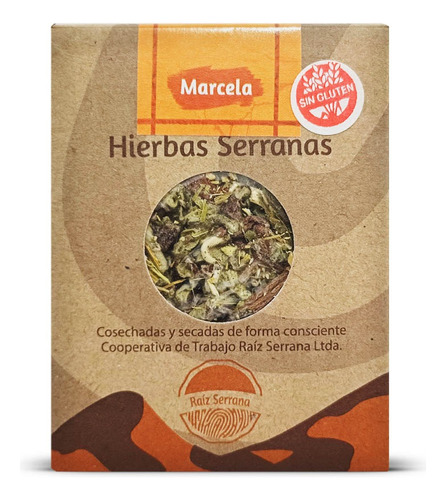 Hierbas Serranas Marcela Sin Tacc Para Mate Te Caja X 25g 