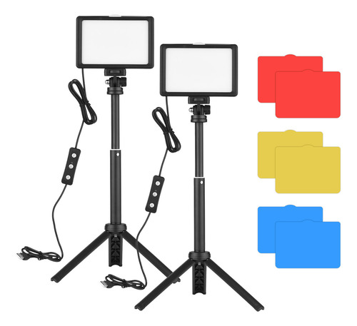 Lámpara Para Cámara Selfie, 5600k, Luces De Conferencia,