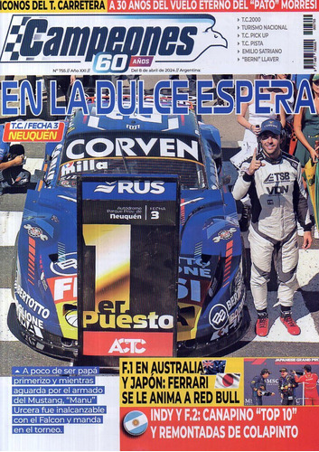 Revista Campeones - Automovilismo Tc F1, Toda La Informacion