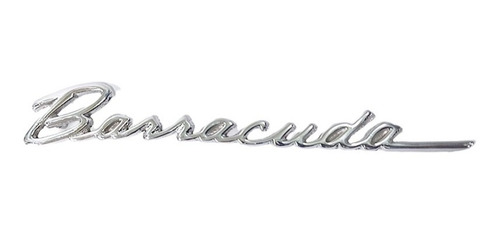 Barracuda Emblema Metalico Cromado Nuevo