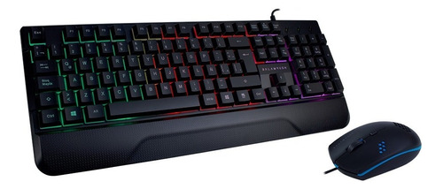 Kit Gamer Mouse Y Teclado Demtrix Balam Rush Br-931373 /v Color del mouse Negro Color del teclado Negro