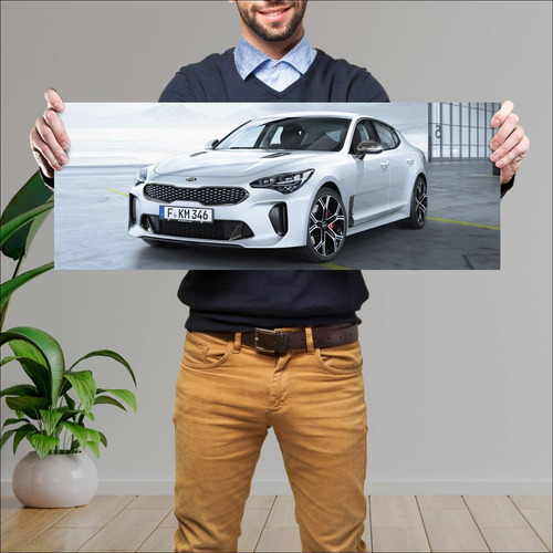 Cuadro 30x80cm Auto 2017 Kia Stinger Gt Auto 145