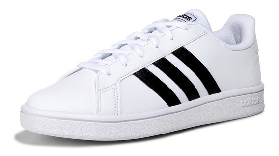 tenis adidas blancos con negro hombre