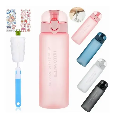 Pack De 2 Botellas De Agua Deportivas De 250 Ml | Portátiles Con Clip Trasero | A Prueba De Fugas Para Correr, Ciclismo Y Excursiones