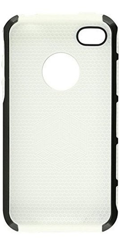 Eagle Cell Phiphone4n1whbk Hybrid Protective Gummy Tpu