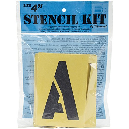 Kit De Plantillas Reutilizables 4sk Letras, 4 Pulgadas