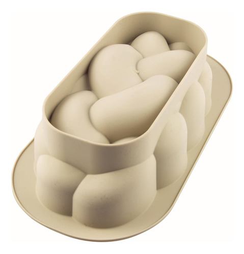 Molde De Pan Treccia Silikomart, Gris