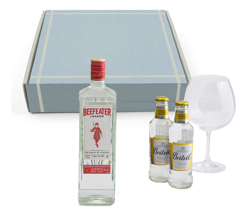 Caja Regalo Beefeater X1 + Copa Cristal + Tonicas X2