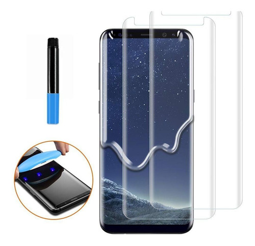 Pelicula Uv Samsung Cola Note 8 9 10+ S8 S9 S10 Plus 6d 100