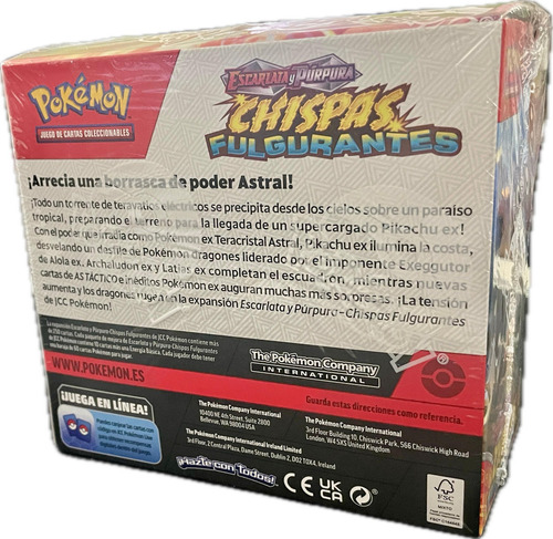 Surging Sparks Booster Box Ingles/español Pokemon Tcg Idioma Español Chispas
