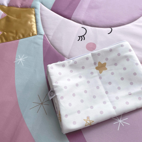 Edredon Cama Individual Inhome Kids Princesa Luna 3 Piezas