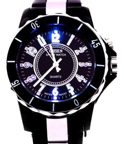 Resist Ohsen A056 Agua Hombres Mujeres De Cuarzo Reloj De Ra