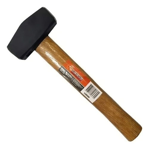 Maza Martillo Albañil 1000g 1kg Forjada Cabo Madera