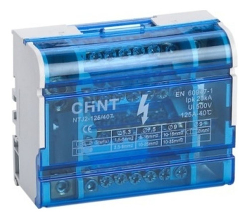 Repartidor D Energia Chint Tetrapolar 125a 11 Conexi X Polo