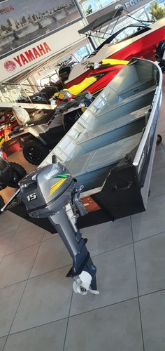 Barco De Pesca Alumínio Pety Com Motor Yamaha 15 Hp 0km