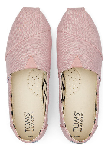 Alpargatas Toms Qrtz Hrtg Cvs Pink Mujer