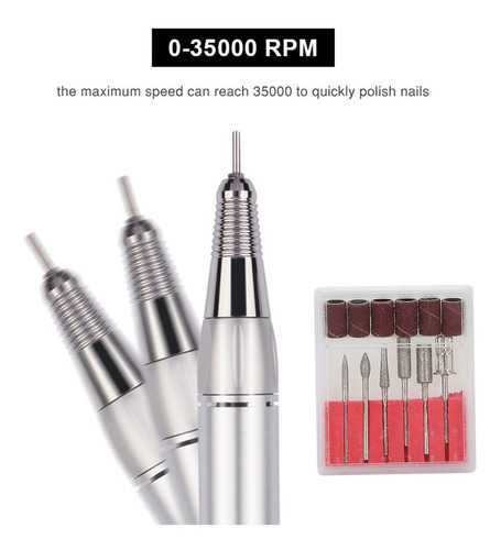 Pulidor De Uñas Profesional, Taladradora Portátil De 35000 R