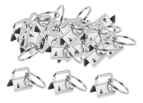 . 50 Piezas De Hardware De Llavero Con Abrazadera De Metal