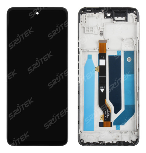 Tela Frontal Display Para Infinix Hot 11s X6812b Com Aro