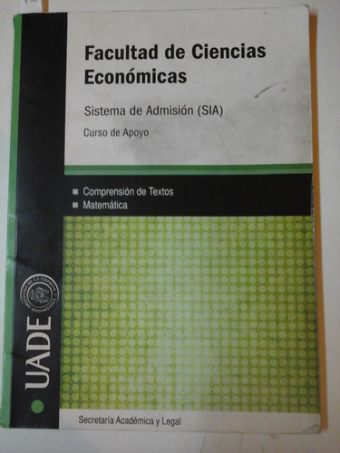 Sistema De Admision (sia) - Curso De Apoyo- Economicas- L2 