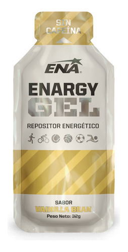 Enargy Gel Ena Caja X 12 Un Repositor Energetico Sin Cafeina Sabor Vainilla Bean