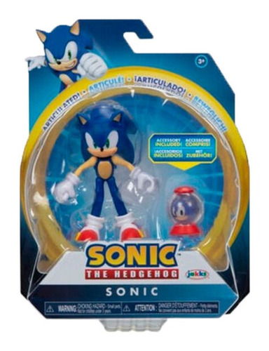 Sonic The Hedgehog Wave 11 Figura De Sonic + Accesorio