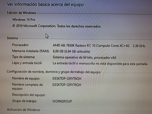 Mother Asus A88xm Plus + A8 7650k + 8 Gb + Hd 500gb (Usado)