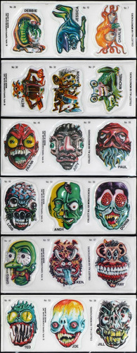 Monstickers Puffy Stickers Años 80s Horror Terror (Usado)