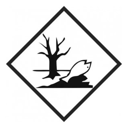 Placa Sinalização Risco Meio Ambiente (peixinho) 30x30