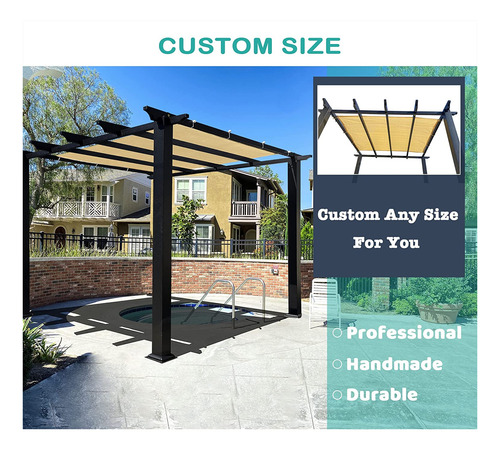 Imagen 4 de 7 de Cubierta Para Sombra De Pérgola, Ctor Solar, Toldo Par...