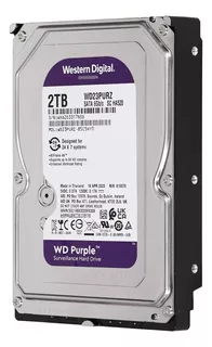 Hd Interno Dvr Vigilância 3,5 2tb Wd Purple Sata3 64mb Wd23purz