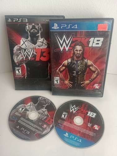 ** Wwe 2k13 + 2k18 ** Lote Ps3 Y Ps4 Solo Disco (Usado)