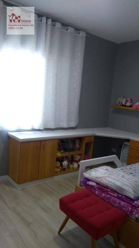 Imagem 20 de 30 de Magnífico Sobrado Alto Padrão 4 Dorms, 200 M² Por R$ 875.000 - Vila Alzira - Santo André/sp - So0606