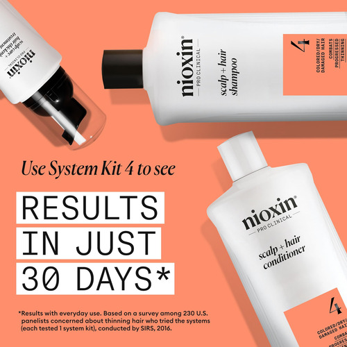 Champú Nioxin System 4 Para Espesar El Cuero Cabelludo Y El