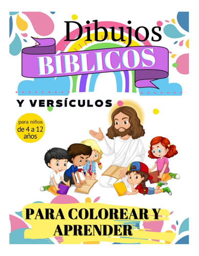 Libro: Dibujos Bíblicos Y Versículos Para Colorear Y Aprende