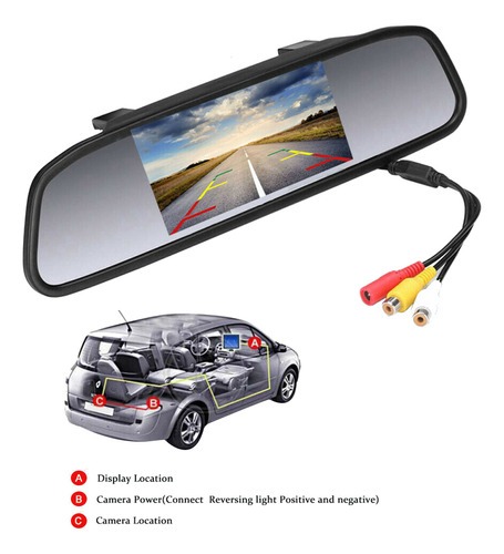 Soporte De Monitor De Espejo Retrovisor Para Cámara De Salpi