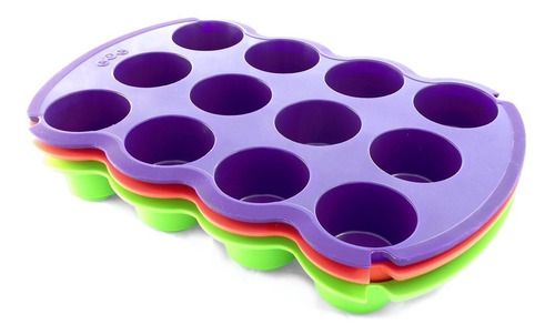 Molde Muffin Cupcake X 12 Silicona Repostería Horno Micro