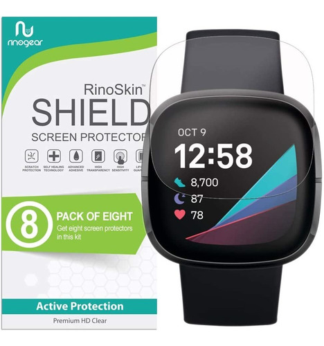 Protector De Pantalla Para Fitbit Sense 8 Piezas Delgado