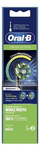 Repuesto Cabezal Cepillo Eléctrico Oral-b Cross Action Color Negro