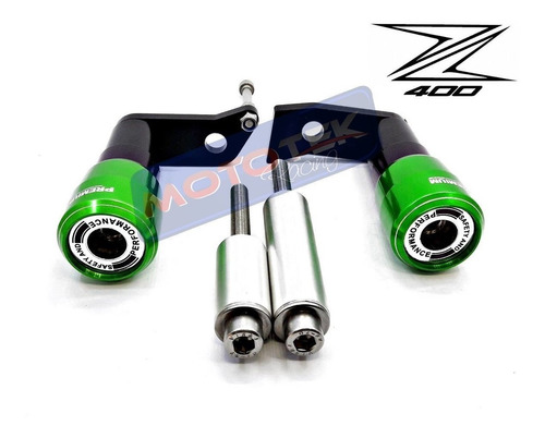 Imagem 3 de 7 de Slider Protetor Motor Premium Racing Kawasaki Z400 Z 400