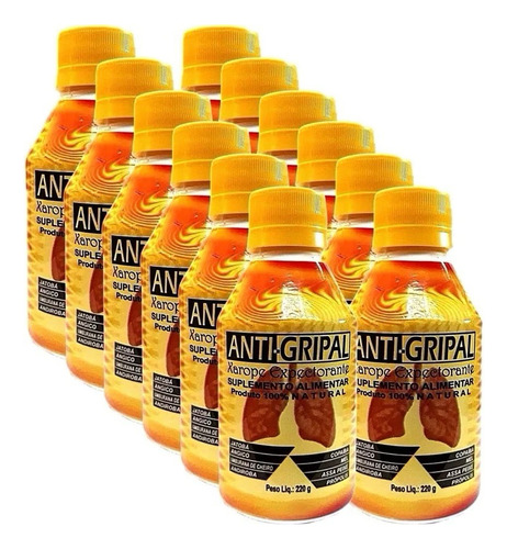 Xarope Anti-gripal Natural E Pomada De Mentol Para Resfriado