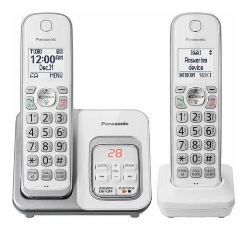 Imagen 1 de 1 de Teléfono Inalámbrico Panasonic Kx-thd532w Con Auxiliar