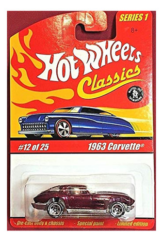 Hot Wheels Classics 1963 Corvette Magenta Coche Ojp6a